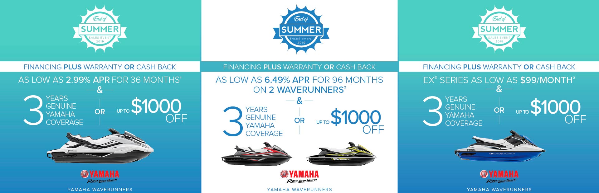 Yamaha: End Of Summer Sales Event